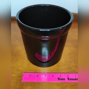 Invitations Large Black Ceramic Crock